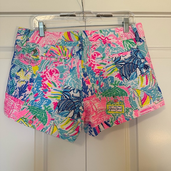 NWT Lilly Pulitzer Walsh Short Multi Pop Up Summer Remix Patch Size 10, 12, 14 - Picture 2 of 3